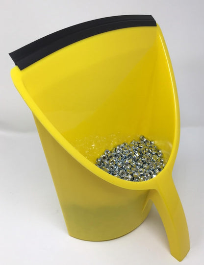 Handy Pan - Yellow - Large Capacity Heavy Duty Dust Pan | Made in USA! Great for Home, Shop, Garage