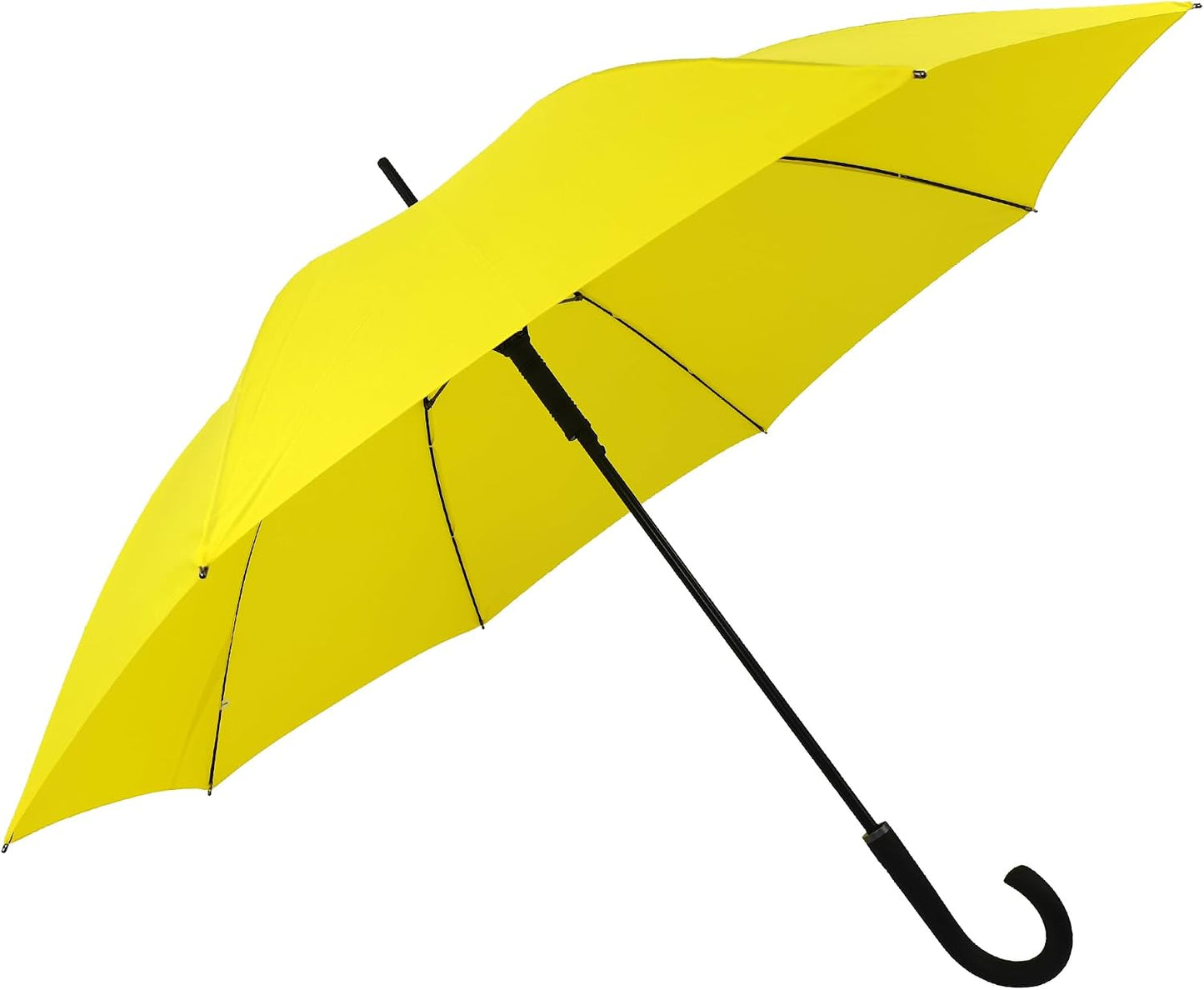 50 Inch Large Stick Umbrella Windproof Automatic Open Oversized J Handle Umbrellas for Men and Women Unbreakable Strong Travel Golf Umbrella