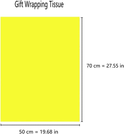 Yellow Light Yellow Black Bulk Tissue Gift Wrapping Paper 30 Sheets 19.7 Inch x 27.5 Inch for Bee Day Party Birthday Graduation Baby Shower Decoration