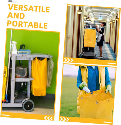 2pcs Janitorial Bag Cleaning Caddy Tote Bag Cleaning Supply Caddy Janitorial Cart