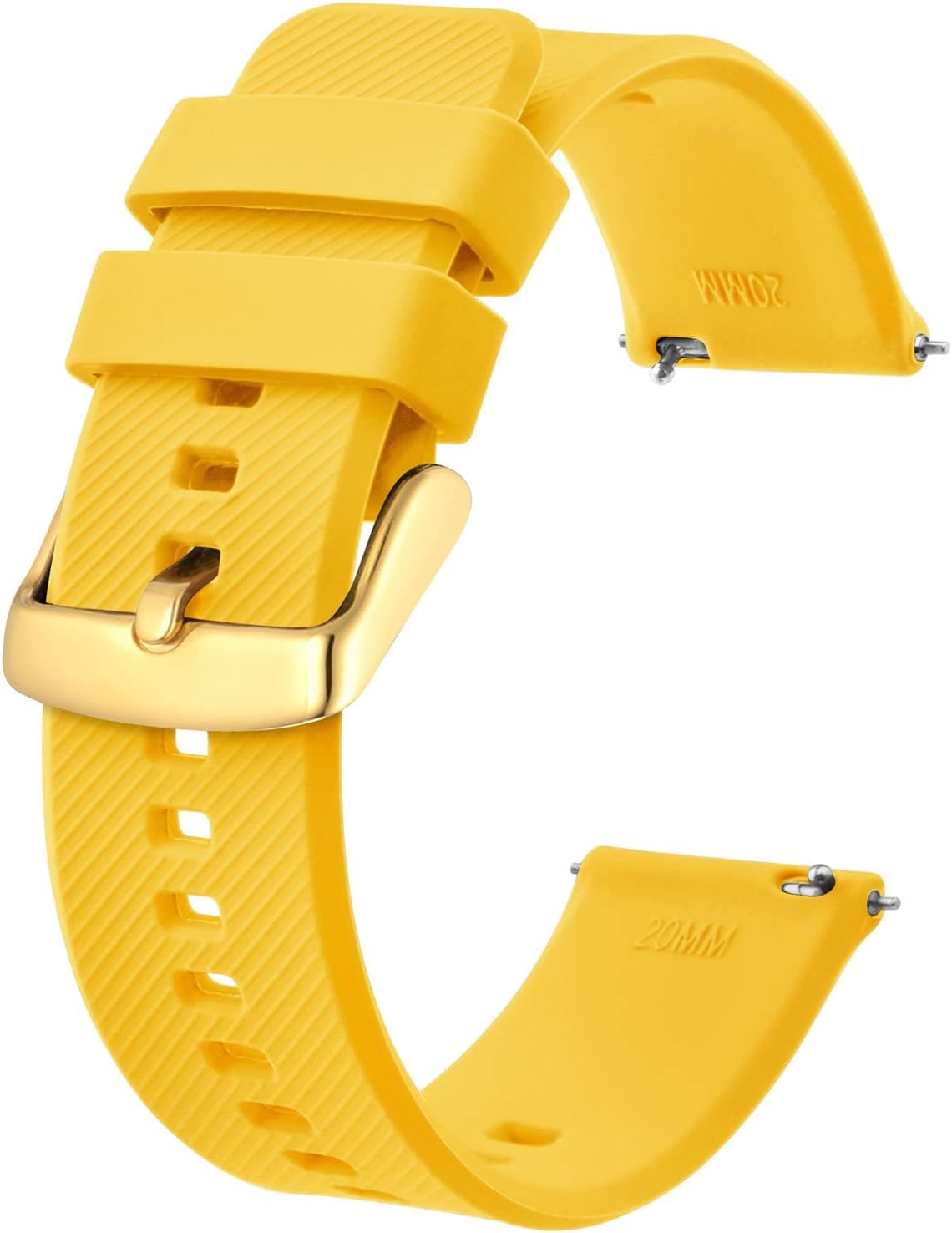 Watch Strap 18mm 19mm 20mm 21mm 22mm, Quick Release Silicone Watch Bands for Men Women