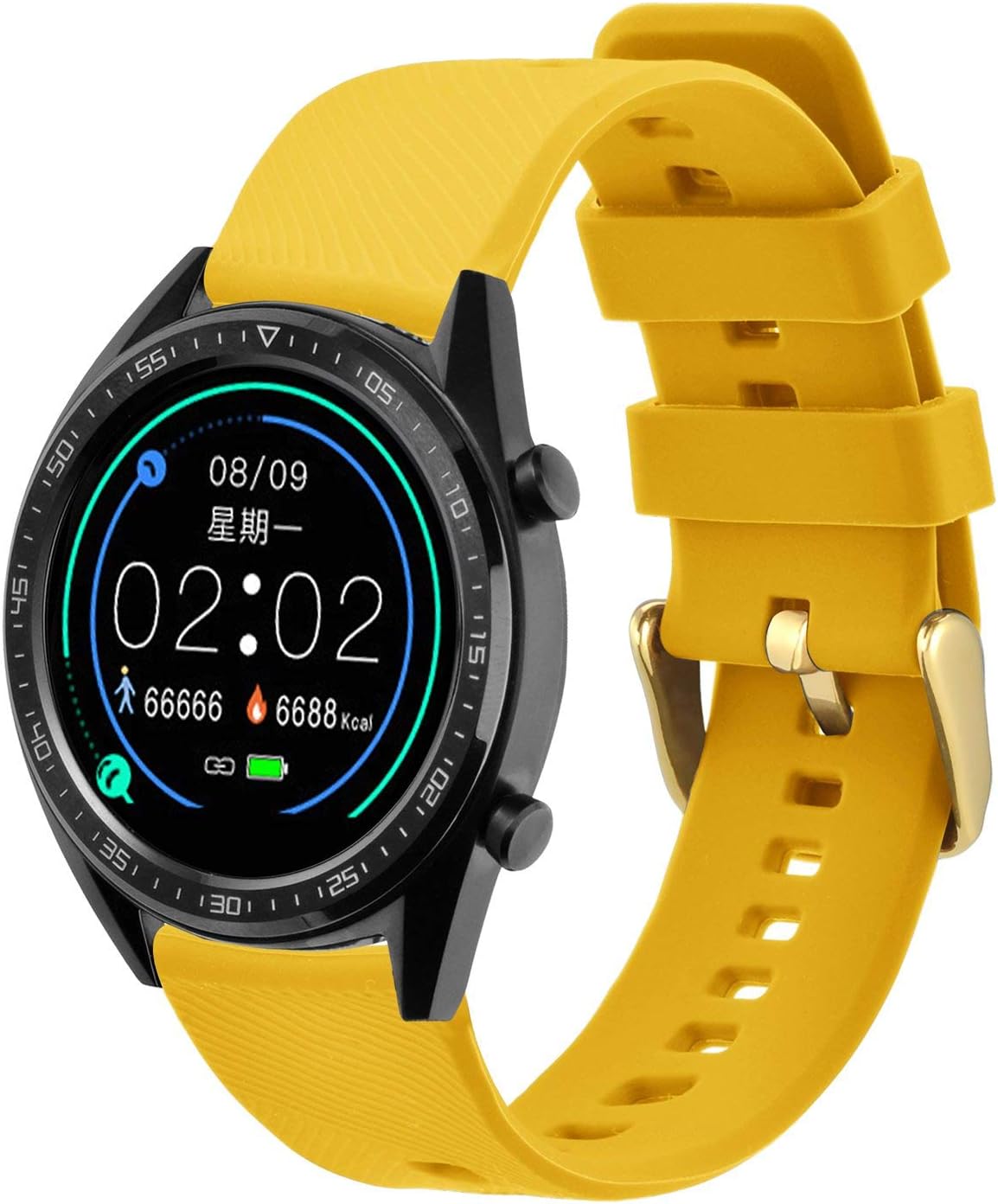 Watch Strap 18mm 19mm 20mm 21mm 22mm, Quick Release Silicone Watch Bands for Men Women