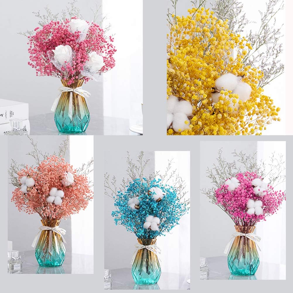 Real Dried Pressed Leaf Flowers-Multiple Colorful Pressed Flowers Daisies for Craft Resin Jewelry Making Art Craft DIY and Soap Candle Scrapbooking DIY Resin（Yellow）