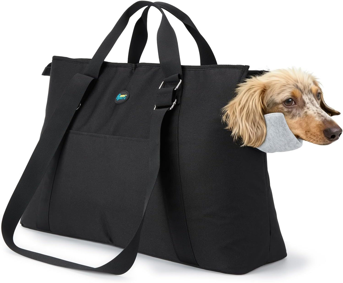 Large Pet Carrier for Dogs Cats, 18-20lbs, Hands-Free Purse Bag | extra large, storage pockets, travel vet shopping, medium pets