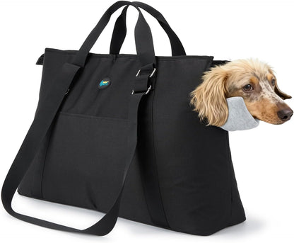 Large Pet Carrier for Dogs Cats, 18-20lbs, Hands-Free Purse Bag | extra large, storage pockets, travel vet shopping, medium pets