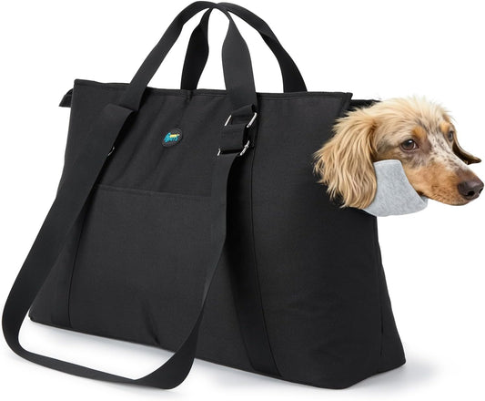 Large Pet Carrier for Dogs Cats, 18-20lbs, Hands-Free Purse Bag | extra large, storage pockets, travel vet shopping, medium pets