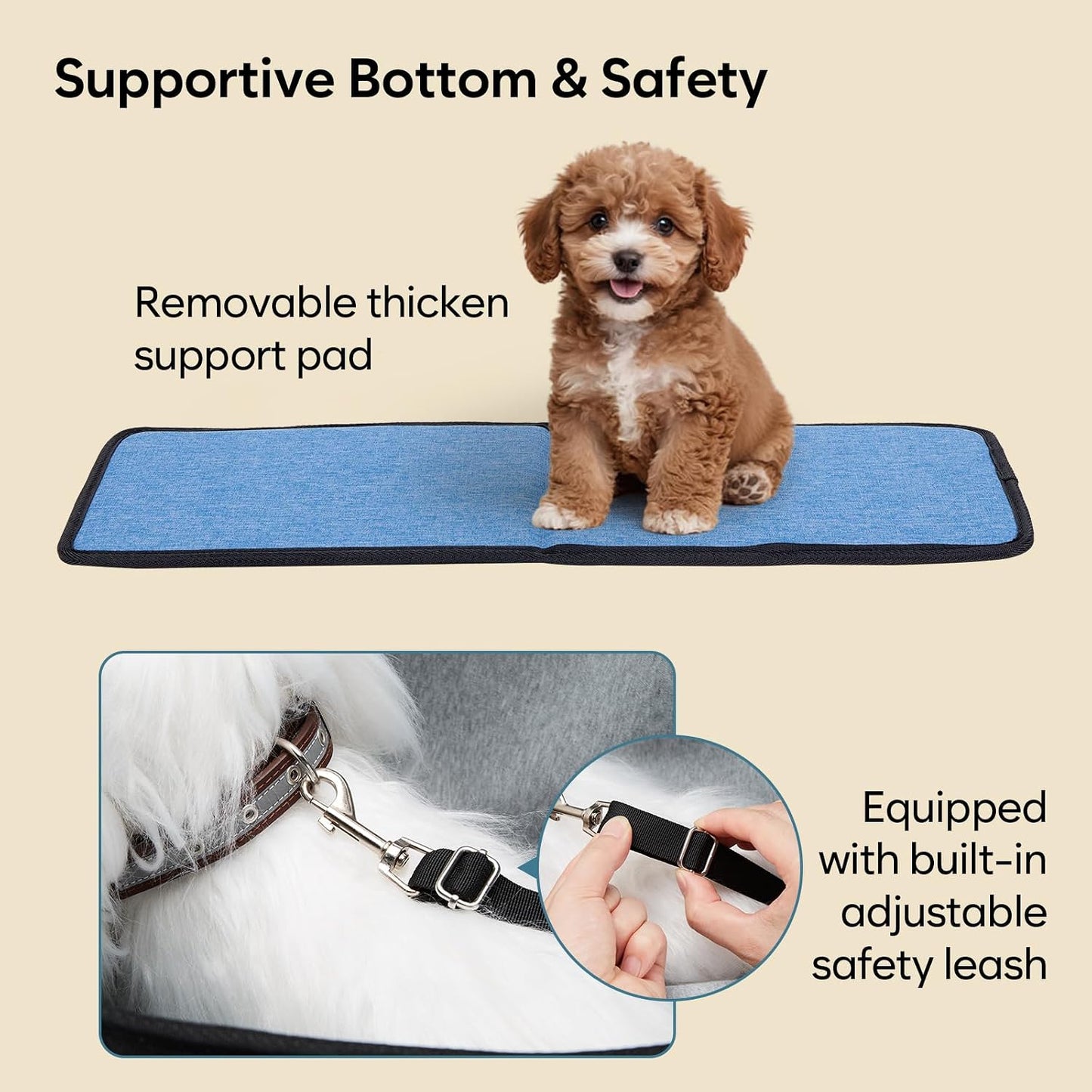 Large Pet Carrier for Dogs Cats, 18-20lbs, Hands-Free Purse Bag | extra large, storage pockets, travel vet shopping, medium pets