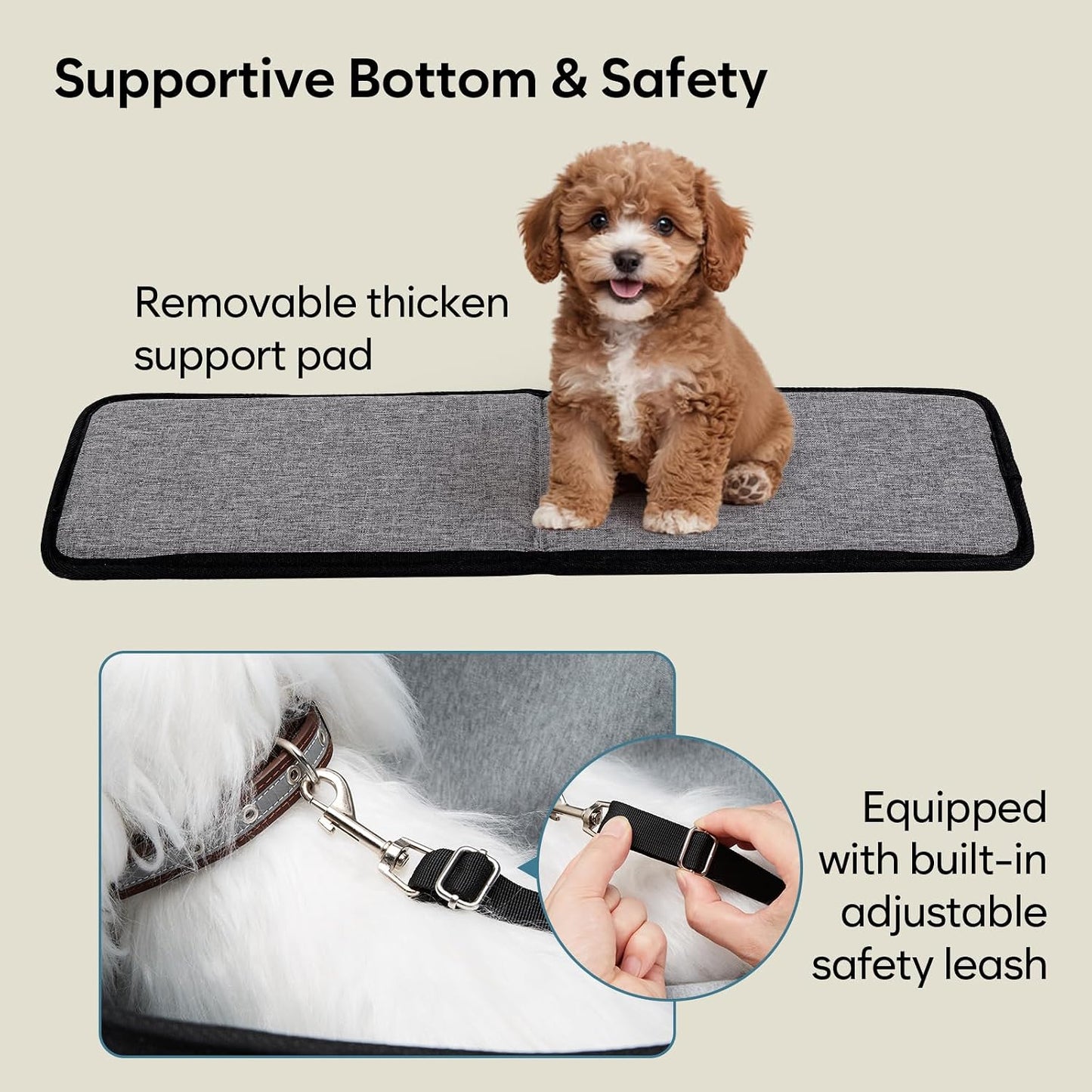 Large Pet Carrier for Dogs Cats, 18-20lbs, Hands-Free Purse Bag | extra large, storage pockets, travel vet shopping, medium pets