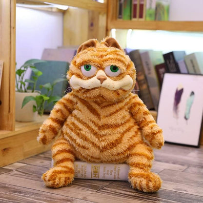 11.8 Inch Ugly Cat Plush Cute Cat Plush Toy-Deeply Loved by Kid Yellow Fat Cat, Lazy Yellow Fat Cat Plush Toy, Derived from Kid Favorite Cartoon animations