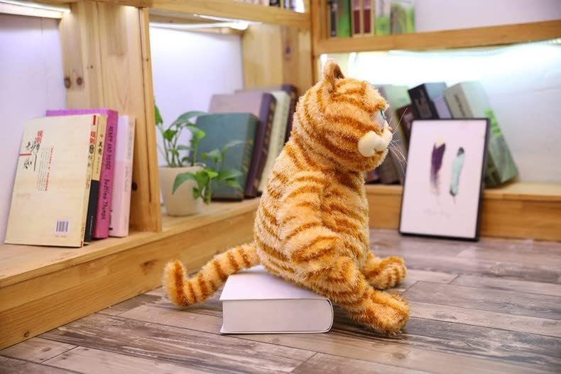 11.8 Inch Ugly Cat Plush Cute Cat Plush Toy-Deeply Loved by Kid Yellow Fat Cat, Lazy Yellow Fat Cat Plush Toy, Derived from Kid Favorite Cartoon animations
