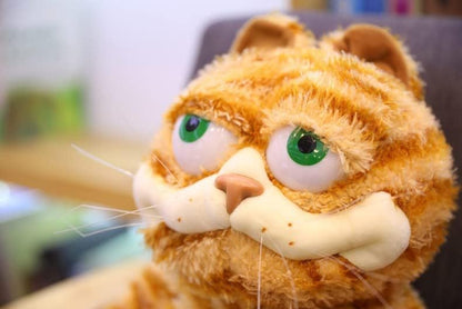11.8 Inch Ugly Cat Plush Cute Cat Plush Toy-Deeply Loved by Kid Yellow Fat Cat, Lazy Yellow Fat Cat Plush Toy, Derived from Kid Favorite Cartoon animations