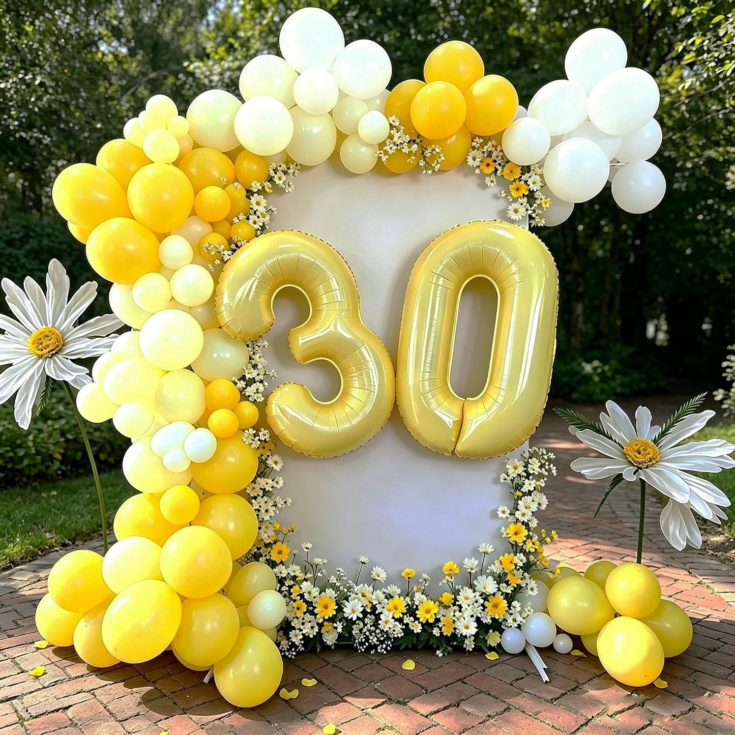Lemon Party Decorations Include White and Yellow Blloon Arch Kit | Foil Lemon and Bow Balloons, Martini Balloons for A Tini Bit Older Birthday Decorations Party