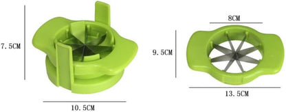 8-Wedge Lemon Slicer, Yellow, Polycarbonate, Plastic, Acrylonitrile Butadiene Styrene, Stainless Steel