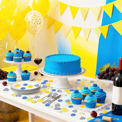 200Pcs She Found Her Main Squeeze Confetti Main Squeeze Bridal Shower Decorations Ring Lemon Table Connfetti for Lemon Theme Bridal Shower Bachelorette Wedding Engagement Decorations Party Supplies