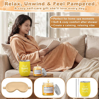 11 Pcs Birthday Gift for Women Mother Gifts Set Spa Gift Baskets for Women Get Well Care Package for Mom Her Wife Friend
