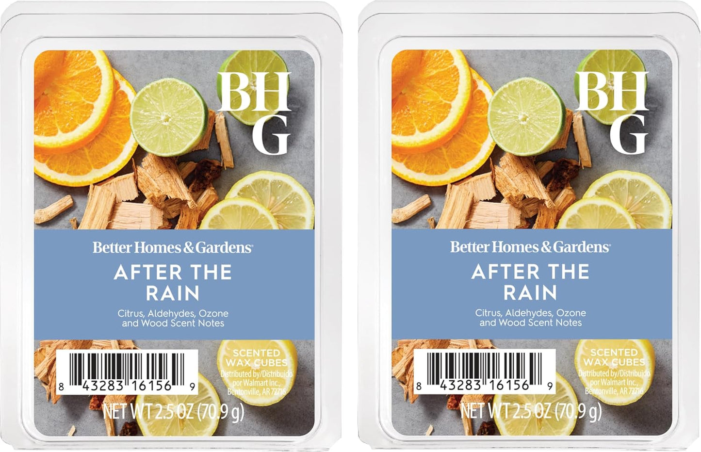 Better Homes and Gardens Scented Wax Cubes 2.5oz 2-Pack (Lemon and Mandarin)