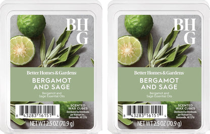Better Homes and Gardens Scented Wax Cubes 2.5oz 2-Pack (Lemon and Mandarin)