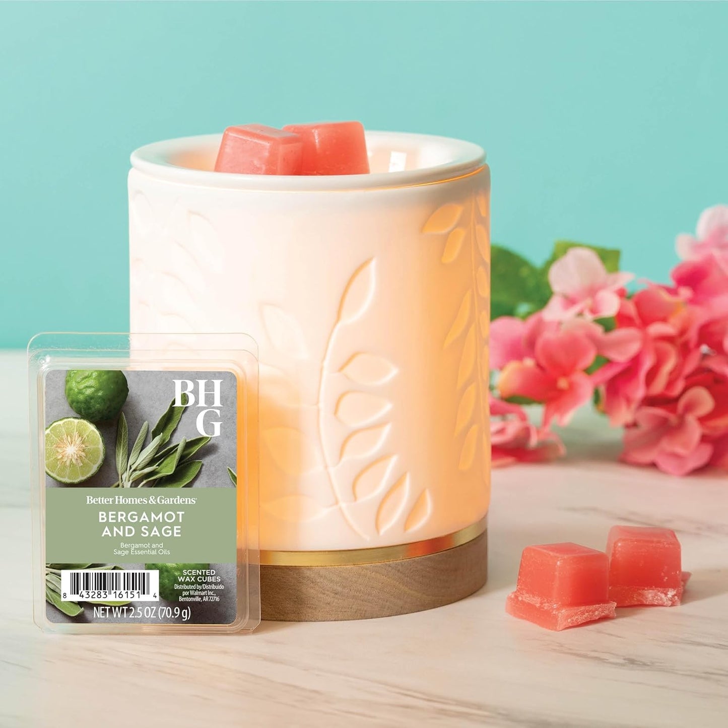 Better Homes and Gardens Scented Wax Cubes 2.5oz 2-Pack (Lemon and Mandarin)