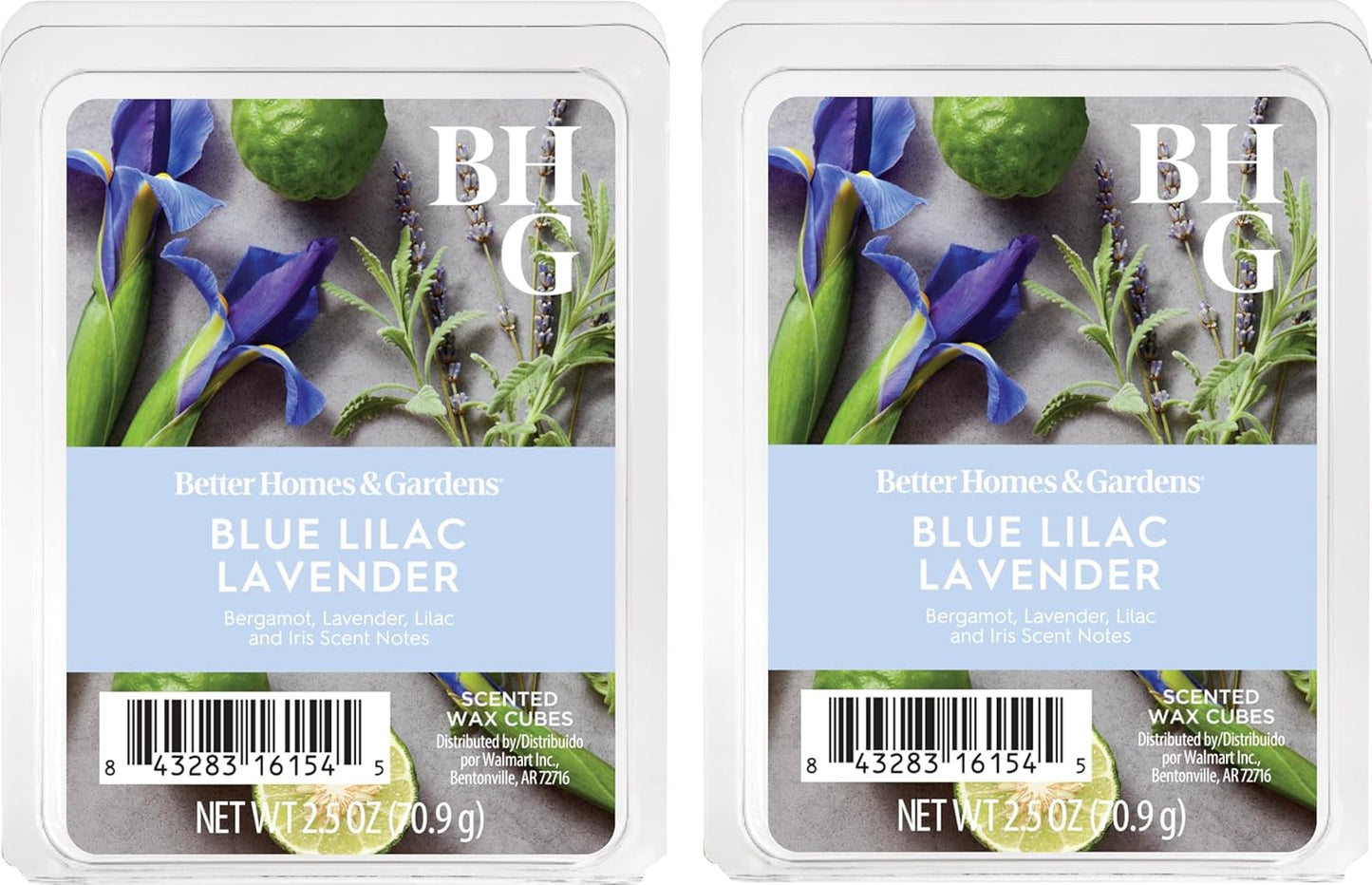 Better Homes and Gardens Scented Wax Cubes 2.5oz 2-Pack (Lemon and Mandarin)