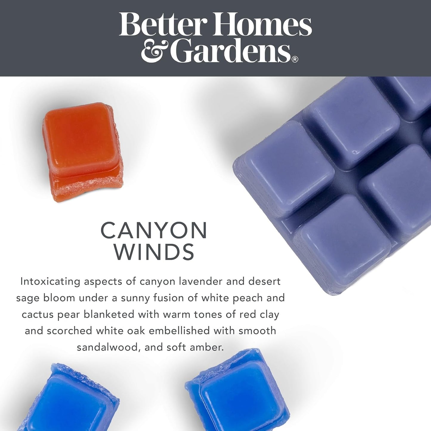 Better Homes and Gardens Scented Wax Cubes 2.5oz 2-Pack (Lemon and Mandarin)