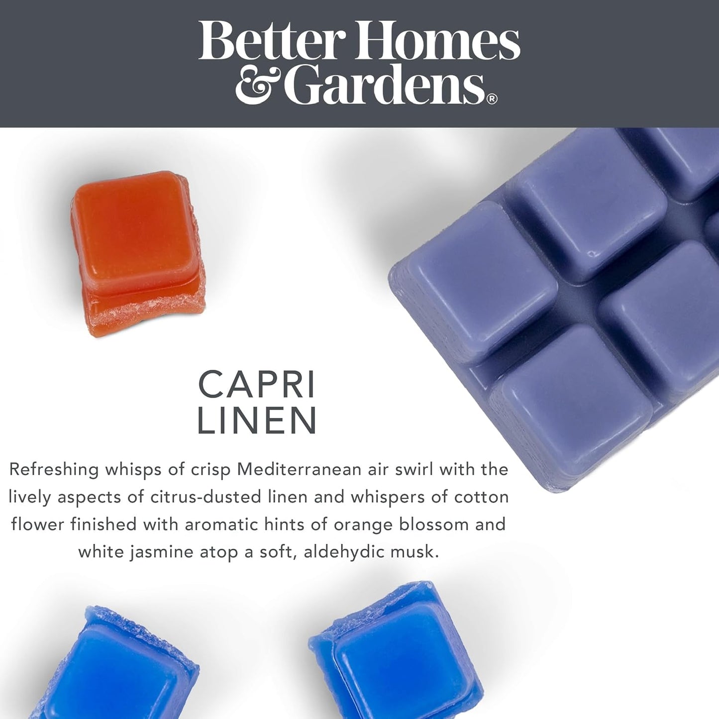 Better Homes and Gardens Scented Wax Cubes 2.5oz 2-Pack (Lemon and Mandarin)
