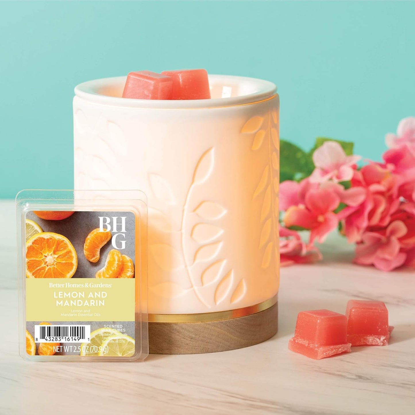 Better Homes and Gardens Scented Wax Cubes 2.5oz 2-Pack (Lemon and Mandarin)