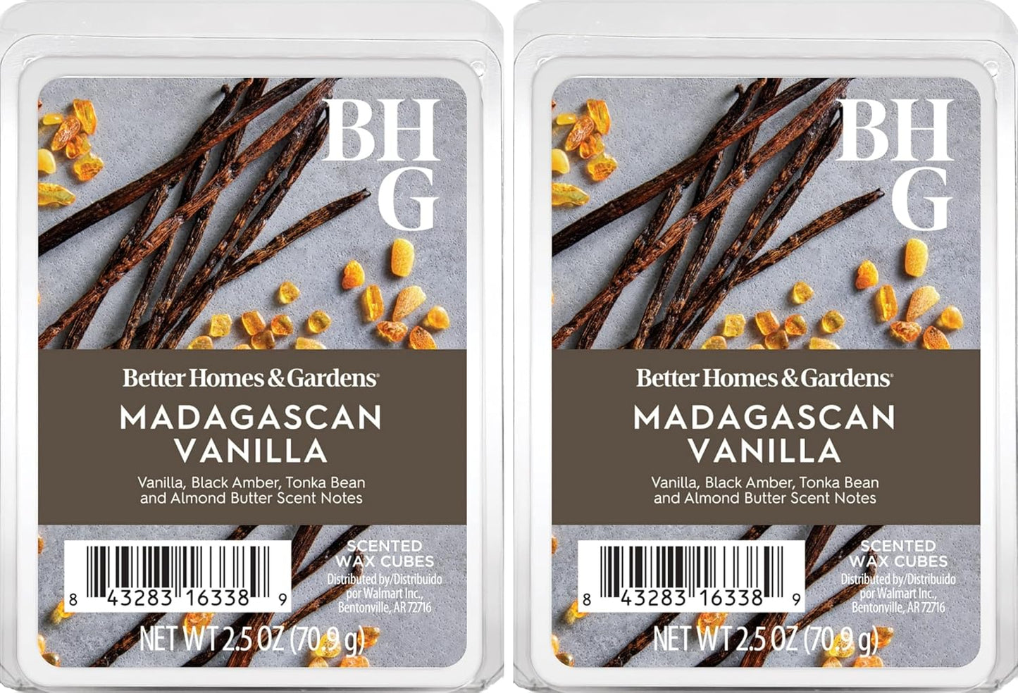 Better Homes and Gardens Scented Wax Cubes 2.5oz 2-Pack (Lemon and Mandarin)