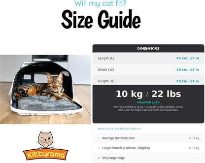 Soft-Sided Airline Approved Cat Carrier with Expandable Hideaway | Escape-Proof SBS Self-Locking Zippers | 22 lb Capacity | Vet Approved | Top & Side Entry | 17×11×11 in