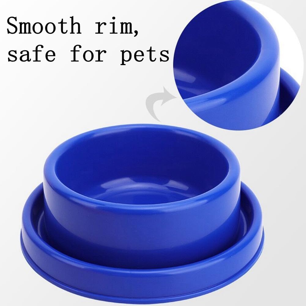Ants Away Dog Bowl Cat Puppy Food Bowls Round No Spill Yellow S | Ant proof, safe food-grade plastic, anti-slide bottom, ant-block moat barrier, standard feeding size for Cats and Puppies