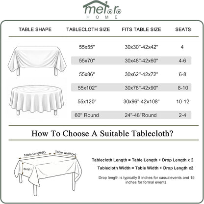 Striped Ruffled Tablecloth Square Fall Cotton Blend Stripe Table Cloth with Tassel, Farmhouse Washable Wrinkle Free Table Cover for Thanksgiving Outdoor Picnic Party Kitchen, Yellow, 55''x55''