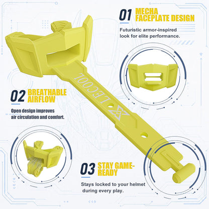 Football Mouth Guard with Strap for Youth & Adults.(Yellow) | No-Boil Instant Fit | High-Impact Protection | Lightweight Cushioning | Secure Strap | For Youth & Adult Football