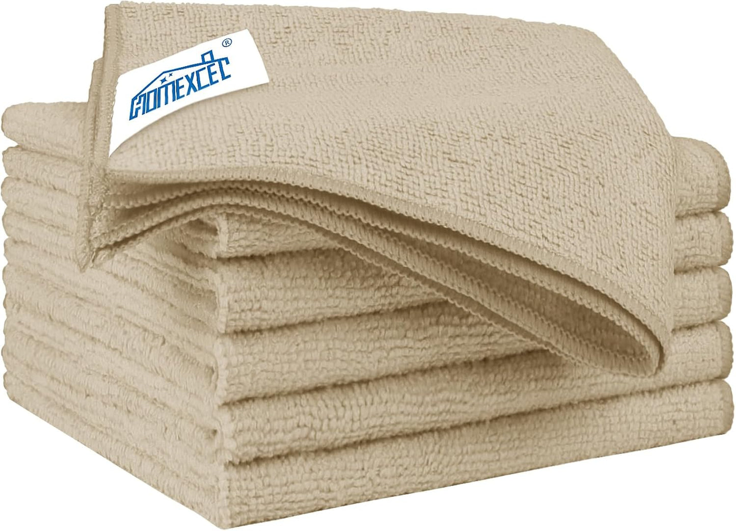 Yellow Microfiber Cleaning Cloths 12 Pack, 12.5 x 12.5 inch Microfiber Towel for Cars, Ultra Absorbent Car Washing Cloth, Lint Free Streak Free Cleaning Rags for Car, Kitchen, and Window