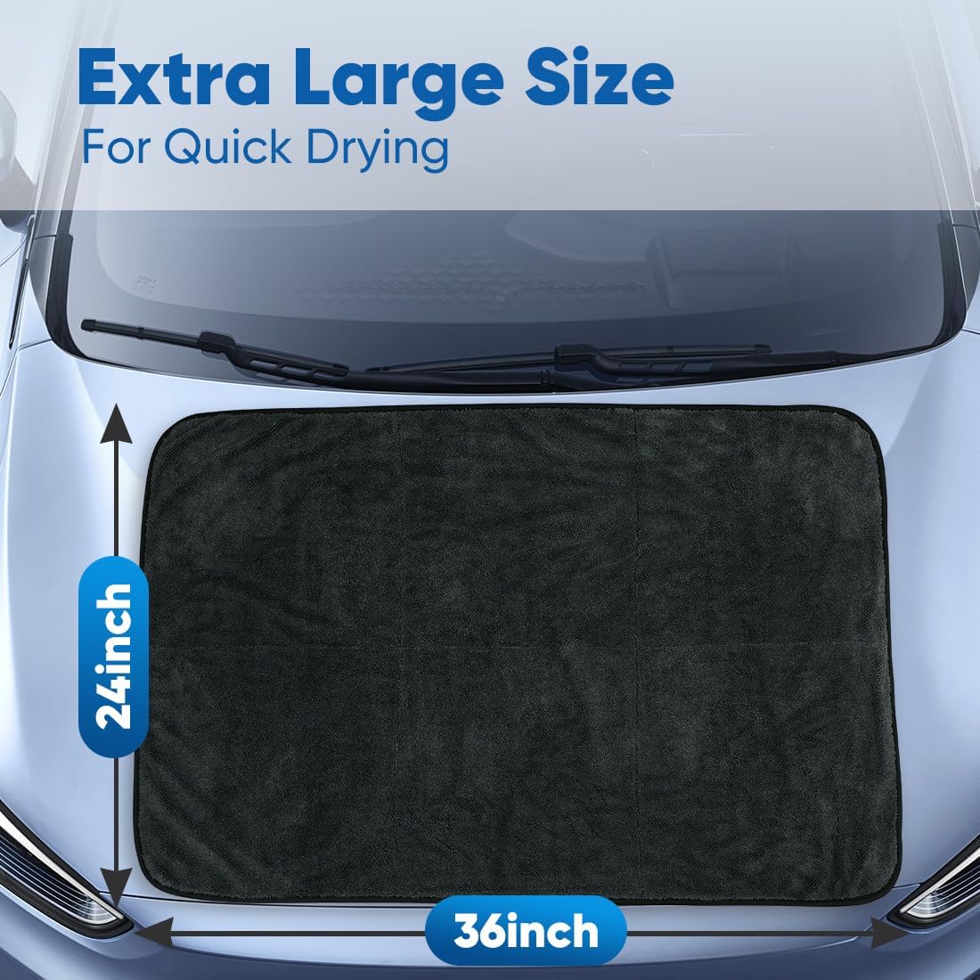 Yellow Microfiber Cleaning Cloths 12 Pack, 12.5 x 12.5 inch Microfiber Towel for Cars, Ultra Absorbent Car Washing Cloth, Lint Free Streak Free Cleaning Rags for Car, Kitchen, and Window