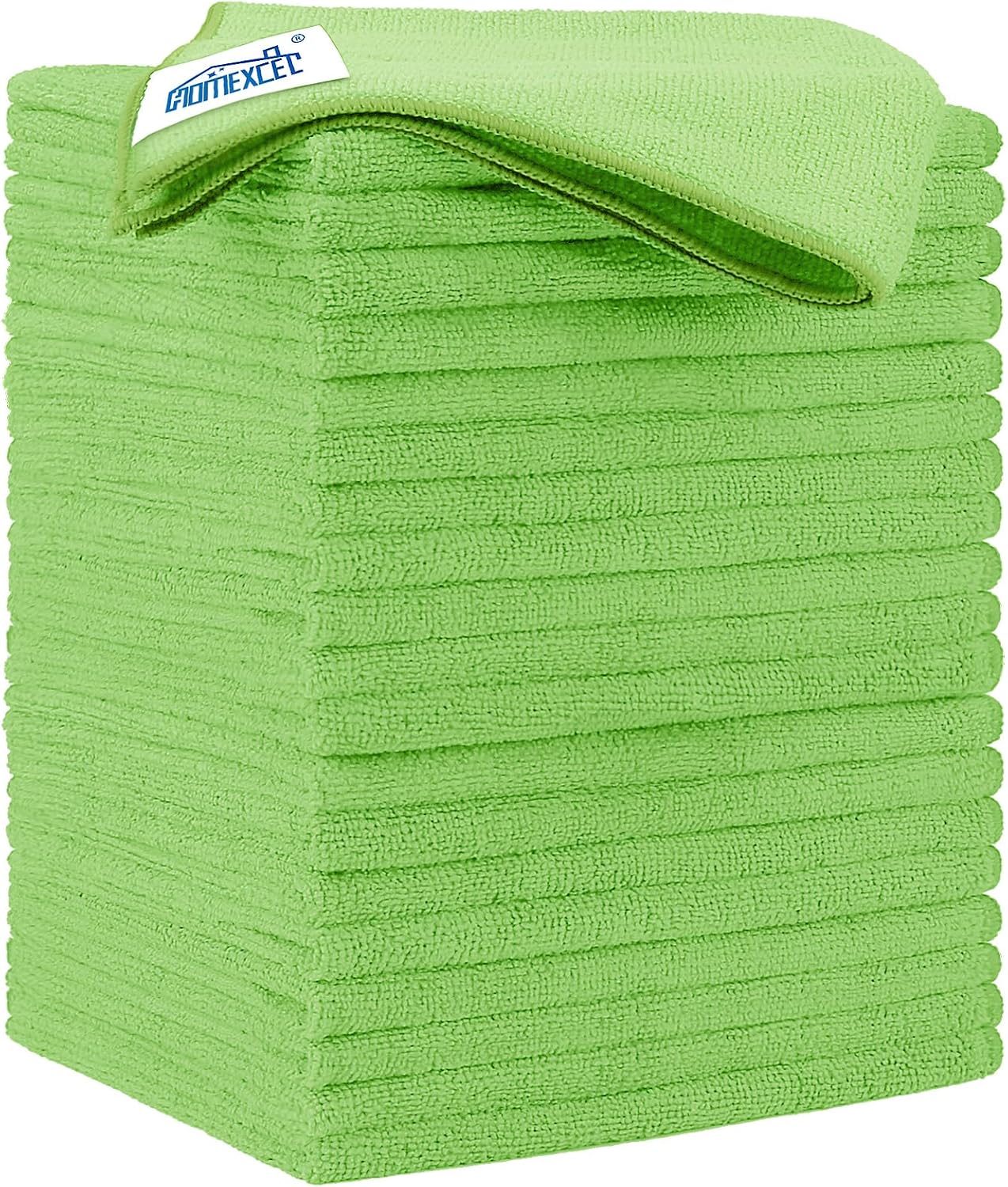 Yellow Microfiber Cleaning Cloths 12 Pack, 12.5 x 12.5 inch Microfiber Towel for Cars, Ultra Absorbent Car Washing Cloth, Lint Free Streak Free Cleaning Rags for Car, Kitchen, and Window