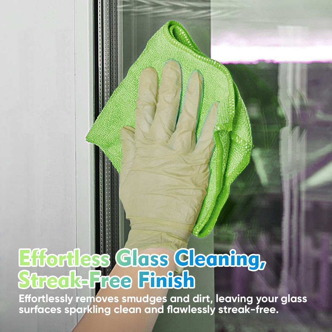 Yellow Microfiber Cleaning Cloths 12 Pack, 12.5 x 12.5 inch Microfiber Towel for Cars, Ultra Absorbent Car Washing Cloth, Lint Free Streak Free Cleaning Rags for Car, Kitchen, and Window
