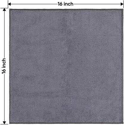 Yellow Microfiber Cleaning Cloths 12 Pack, 12.5 x 12.5 inch Microfiber Towel for Cars, Ultra Absorbent Car Washing Cloth, Lint Free Streak Free Cleaning Rags for Car, Kitchen, and Window