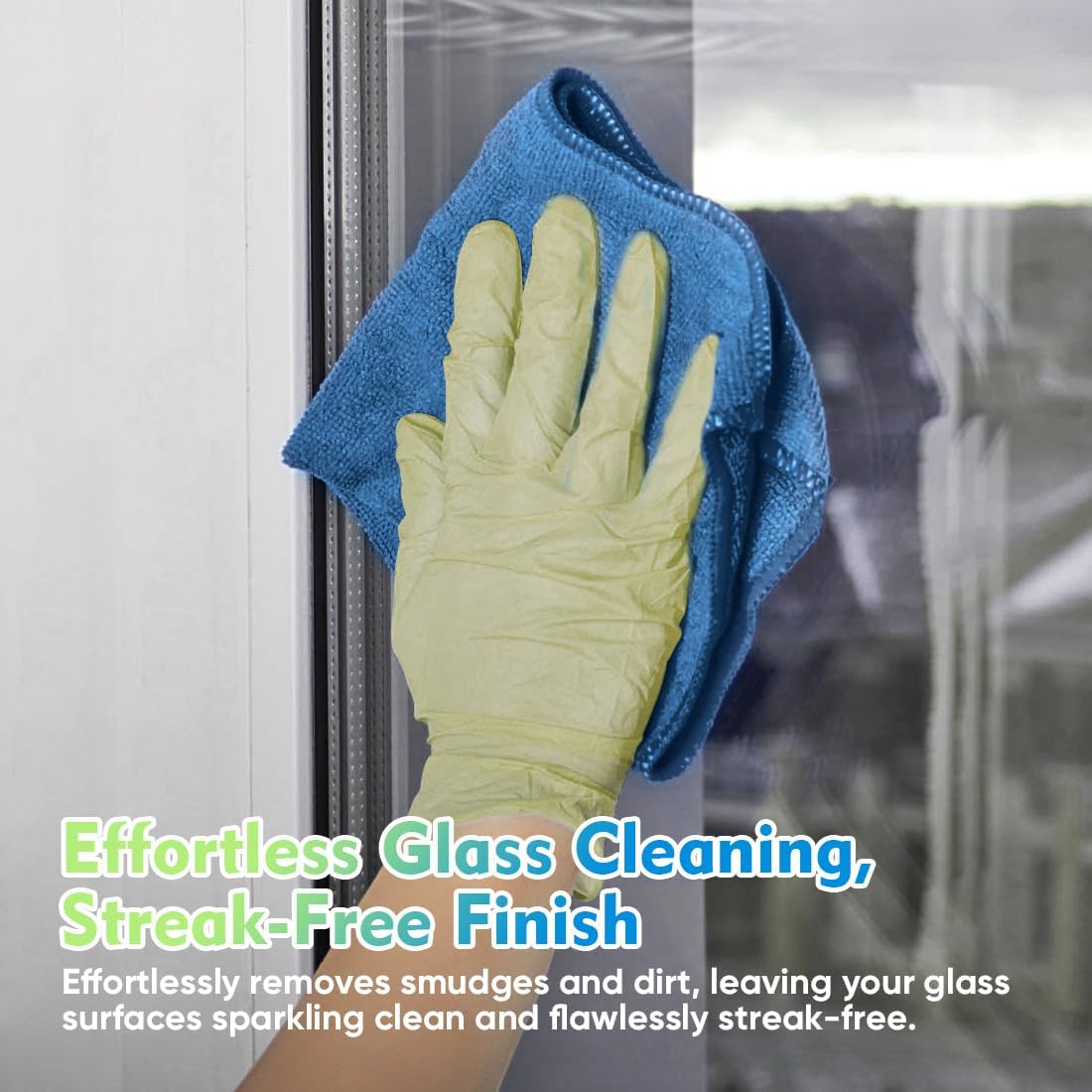 Yellow Microfiber Cleaning Cloths 12 Pack, 12.5 x 12.5 inch Microfiber Towel for Cars, Ultra Absorbent Car Washing Cloth, Lint Free Streak Free Cleaning Rags for Car, Kitchen, and Window