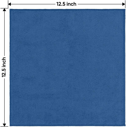 Yellow Microfiber Cleaning Cloths 12 Pack, 12.5 x 12.5 inch Microfiber Towel for Cars, Ultra Absorbent Car Washing Cloth, Lint Free Streak Free Cleaning Rags for Car, Kitchen, and Window