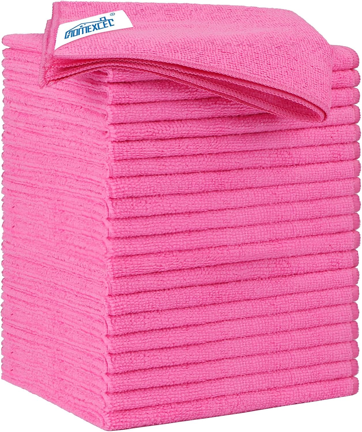 Yellow Microfiber Cleaning Cloths 12 Pack, 12.5 x 12.5 inch Microfiber Towel for Cars, Ultra Absorbent Car Washing Cloth, Lint Free Streak Free Cleaning Rags for Car, Kitchen, and Window