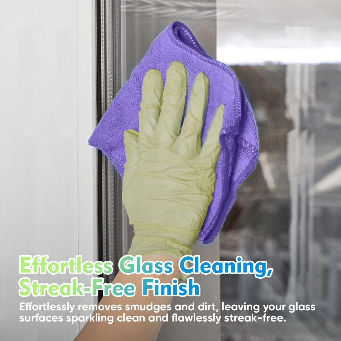 Yellow Microfiber Cleaning Cloths 12 Pack, 12.5 x 12.5 inch Microfiber Towel for Cars, Ultra Absorbent Car Washing Cloth, Lint Free Streak Free Cleaning Rags for Car, Kitchen, and Window