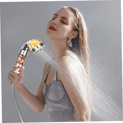 Shower Head Filter, 6PCS Vitamin C Shower Filter, Lemon Flavor Balm Vitamin C Infused Head Filters Soften Hard Water, Helps Dry Skin