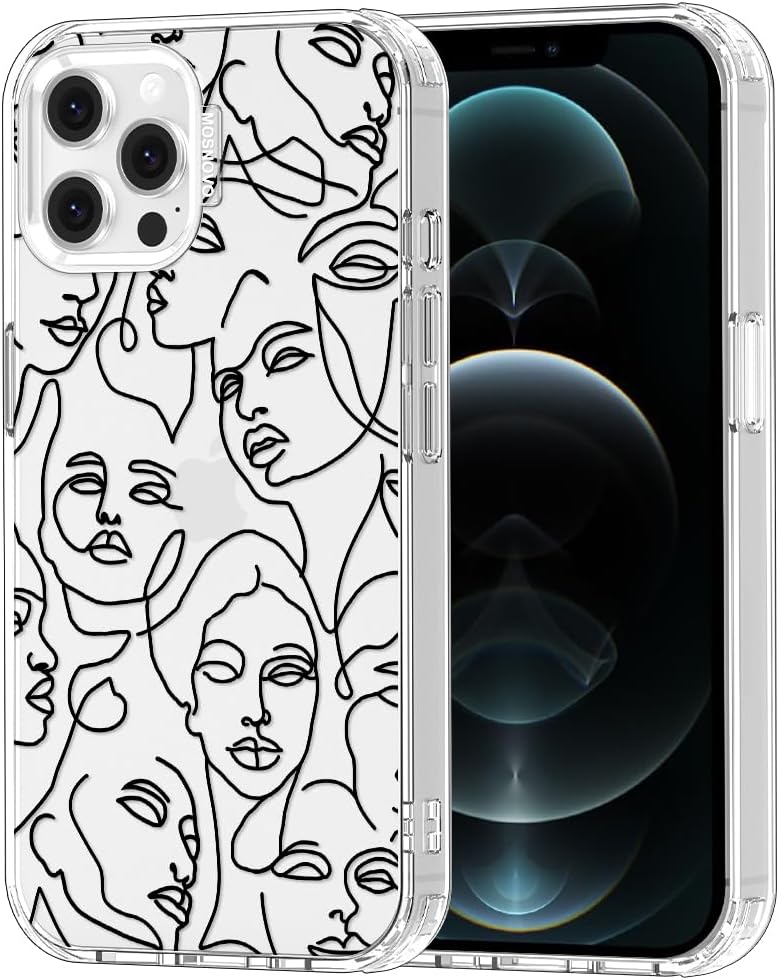 Case for iPhone 13 Pro Max, [Buffertech 6.6ft Military-Grade Drop Protection] [Anti Peel Off Tech] Clear TPU Bumper Phone Case Cover Design - Lemon