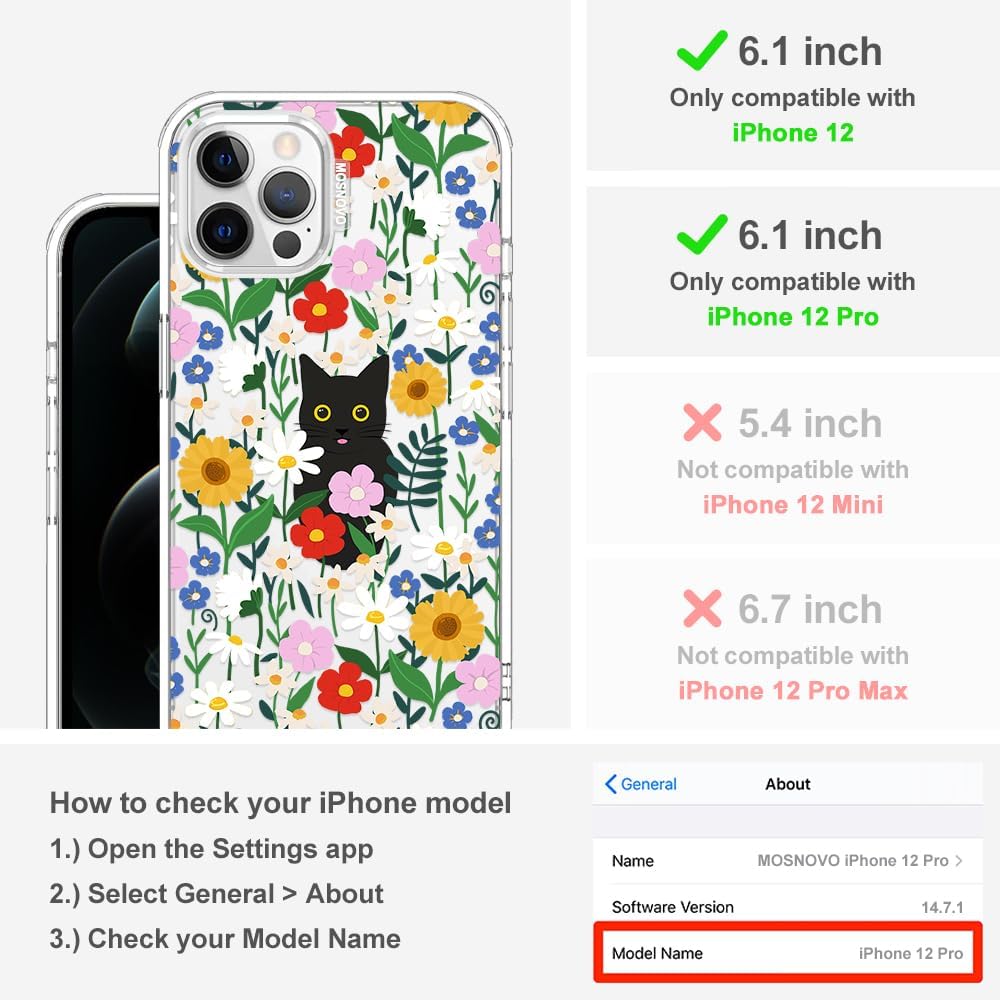 Case for iPhone 13 Pro Max, [Buffertech 6.6ft Military-Grade Drop Protection] [Anti Peel Off Tech] Clear TPU Bumper Phone Case Cover Design - Lemon