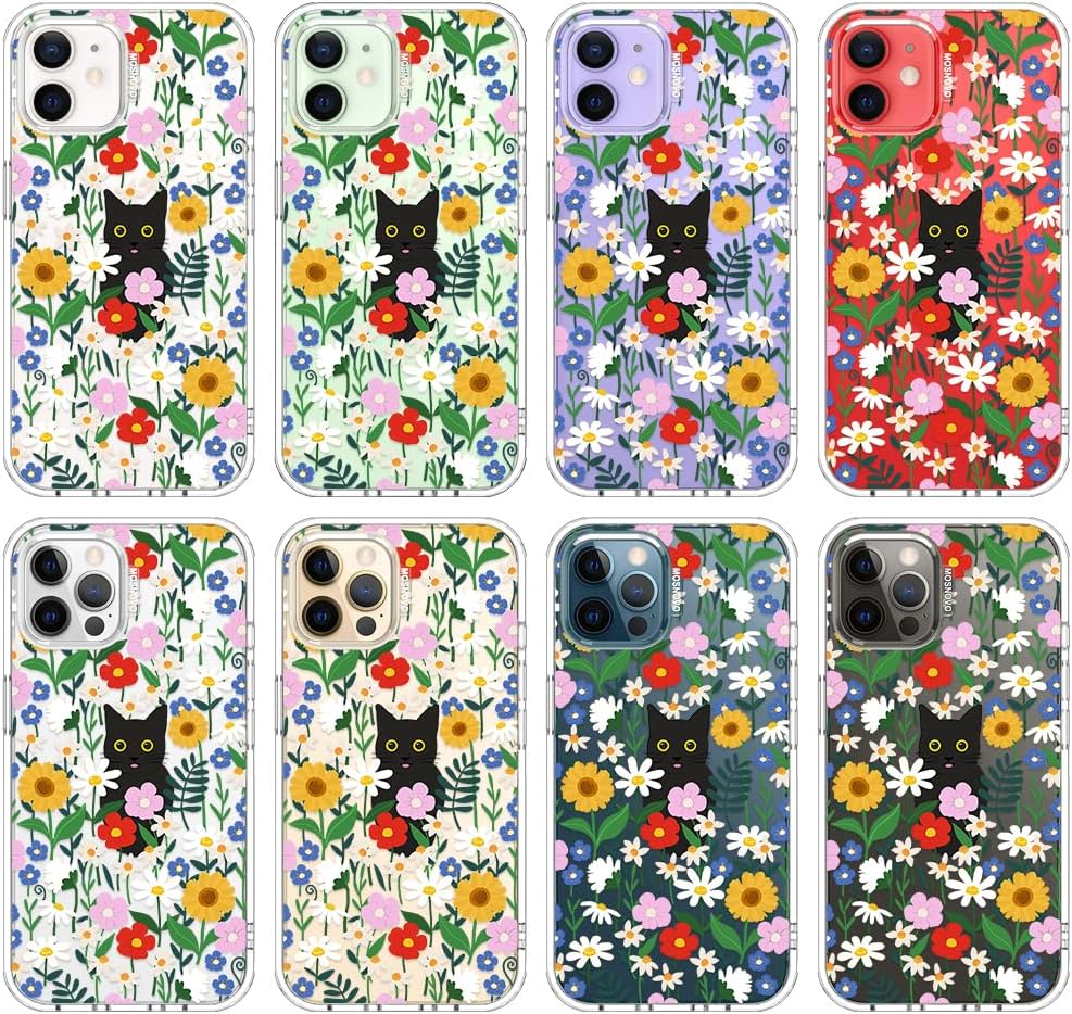 Case for iPhone 13 Pro Max, [Buffertech 6.6ft Military-Grade Drop Protection] [Anti Peel Off Tech] Clear TPU Bumper Phone Case Cover Design - Lemon