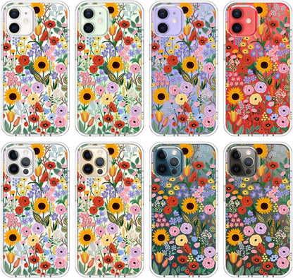 Case for iPhone 13 Pro Max, [Buffertech 6.6ft Military-Grade Drop Protection] [Anti Peel Off Tech] Clear TPU Bumper Phone Case Cover Design - Lemon