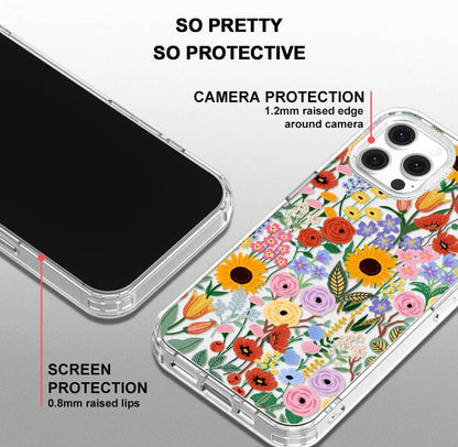 Case for iPhone 13 Pro Max, [Buffertech 6.6ft Military-Grade Drop Protection] [Anti Peel Off Tech] Clear TPU Bumper Phone Case Cover Design - Lemon