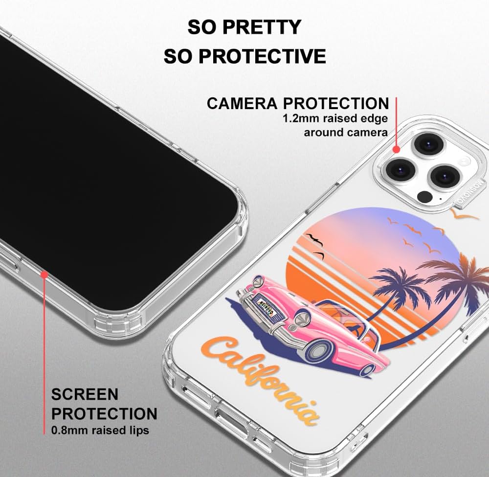 Case for iPhone 13 Pro Max, [Buffertech 6.6ft Military-Grade Drop Protection] [Anti Peel Off Tech] Clear TPU Bumper Phone Case Cover Design - Lemon