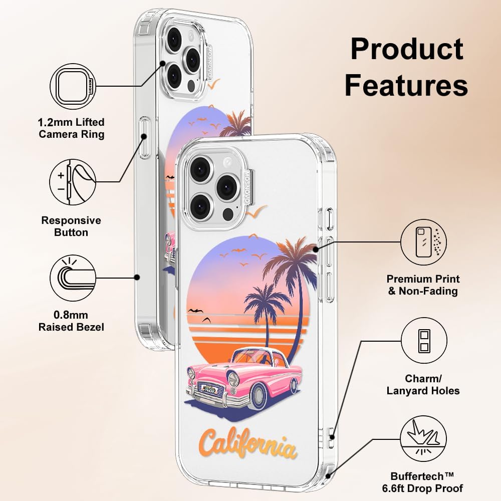 Case for iPhone 13 Pro Max, [Buffertech 6.6ft Military-Grade Drop Protection] [Anti Peel Off Tech] Clear TPU Bumper Phone Case Cover Design - Lemon