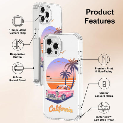 Case for iPhone 13 Pro Max, [Buffertech 6.6ft Military-Grade Drop Protection] [Anti Peel Off Tech] Clear TPU Bumper Phone Case Cover Design - Lemon