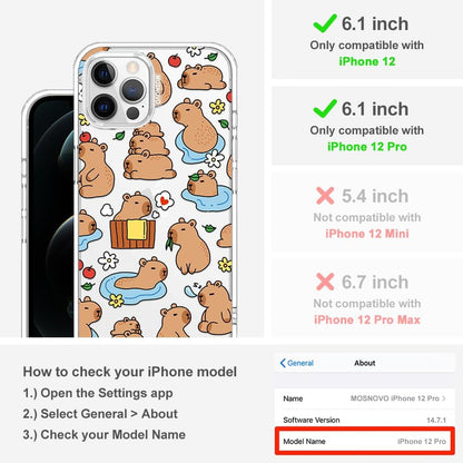 Case for iPhone 13 Pro Max, [Buffertech 6.6ft Military-Grade Drop Protection] [Anti Peel Off Tech] Clear TPU Bumper Phone Case Cover Design - Lemon
